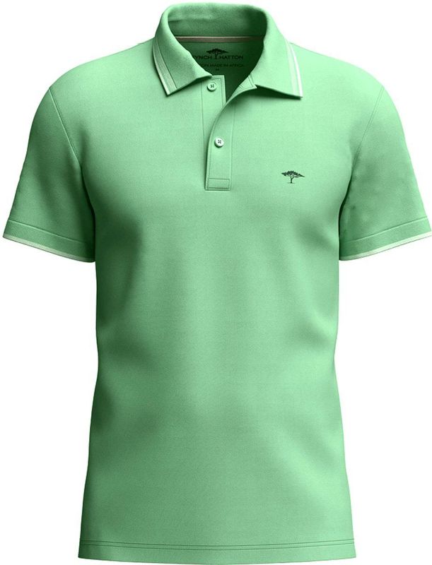 Shirt - Effen - Katoen - Polokraag - Kwartmouw - Normale Pasvorm