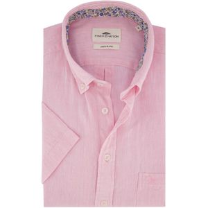 Fynch Hatton - Overhemd - Roze - 80% Linnen 20% Katoen