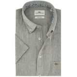 Fynch Hatton - Casual Overhemd - Groen - 80% Linnen 20% Katoen