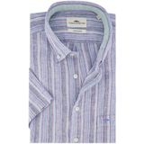 Fynch Hatton - Casual Overhemd - Paars - Linnen