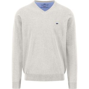 Fynch-Hatton - Heren Trui - Beige - Mélange - V-hals