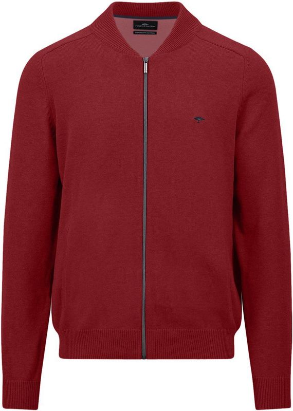 Fynch-Hatton - 1509-204 - Gebreid Vest - Bordeau - Heren