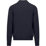 Fynch-Hatton Heren vest blauw (Maat: S) - Effen - Halslijn: Opstaande kraag,