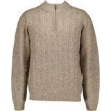 Gebreide pullover met ribboorden