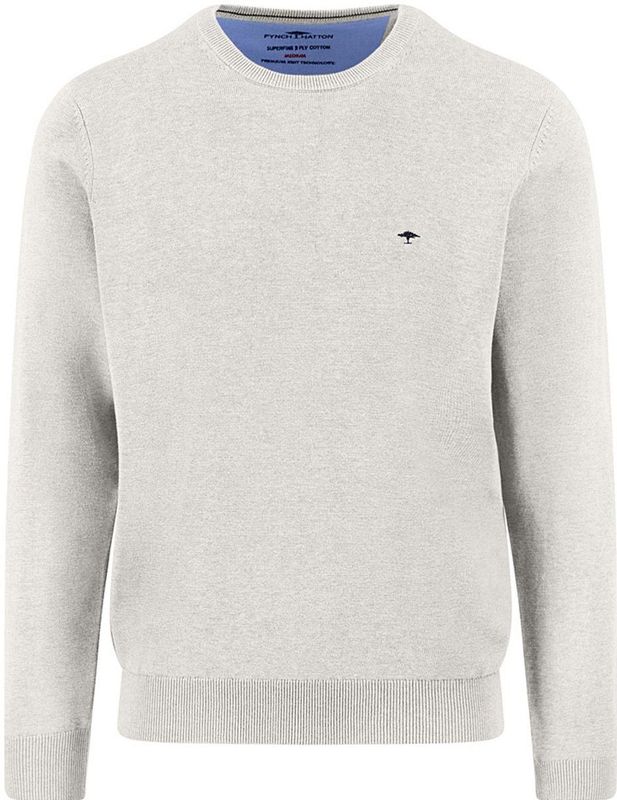 Fynch Hatton - 1514210 - Sweater - Heren - Katoen - Halve Rits