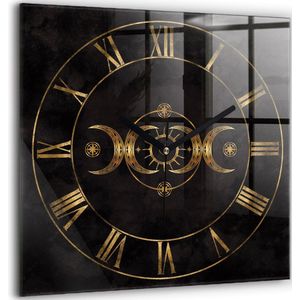 Grote Moderne Zwarte Wandklok – Elegante Decoratieve Klok Voor Woonkamer