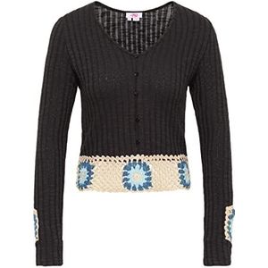 blonda Damestrui met gehaakte tailleband, zwart, L