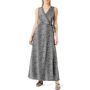 COBIE Maxi-jurk voor dames, met luipaardprint, Grijs Leo, S