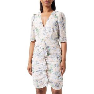 dedica Gedrapeerde jurk voor dames, Roze, meerkleurig., M