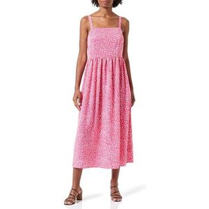 IKITA Dames maxi-jurk met allover-print 19323484-IK01, BLAUW Wit, M, Maxi-jurk met allover-print, M