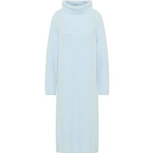 JANTJEL Dames gebreide jurk met lange mouwen midi 25825300-JA04, grijs-blauw, M/L, gebreide jurk met lange mouwen midi, M/L