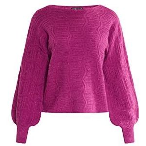 LYNNEA Gebreide damestrui, fuchsia, XL/XXL