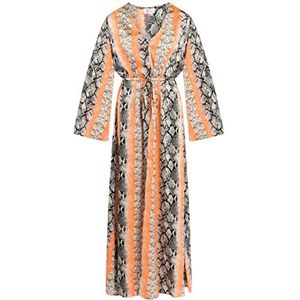 MAHISHA Strandkaftan dames 19323119-MA01 oranje meerkleurig maat XS strand kaftan XS, Strandkaftan