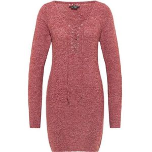 ROCKEASY Gebreide damesjurk 23719516-RO01, rood, XL/XXL, gebreide jurk, XL-XXL, Gebreide jurk