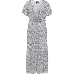 TALOON Maxi-jurk voor dames, met bloemenprint, Maxi-jurk met bloemenprint, L