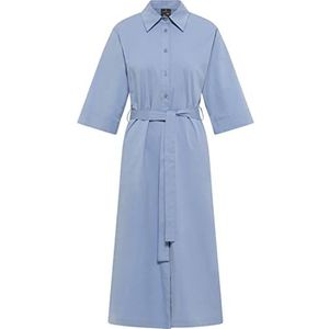 DreiMaster Klassik YEPA 31423520-YE01, dames hemdblousejurk, grijs-blauw, XL, hemdblousejurk, XL