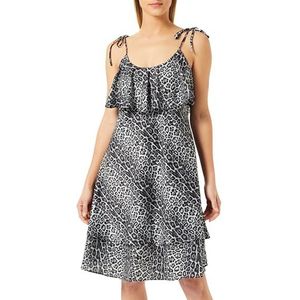 faina Damesjurk met luipaardprint, Jurk met luipaardprint, S