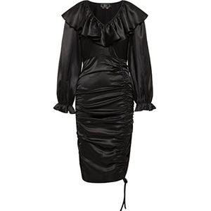 faina Damesjurk 19220142-FA01, zwart, XS, Jurk, XS