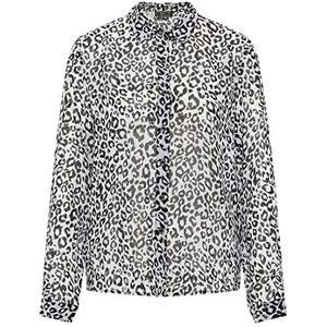 faina Damesblouse, wit, zwart, XS