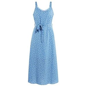 myMo Dames maxi-jurk met bloemenprint 12522850-MY01, BLAUW, L, Maxi-jurk met bloemenprint, L