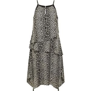 faina Damesjurk met luipaardprint 19222828-FA01, beige leo, S, Jurk met luipaardprint, S