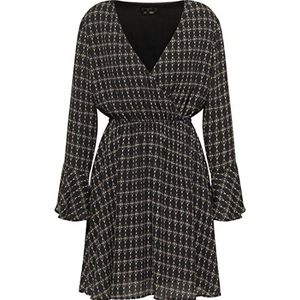 faina Damesjurk 19223445-FA01, zwart, M, Jurk, M