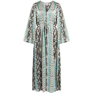 IZIA Strandkaftan dames 19323119-IZ01 blauw meerkleurig S strand kaftan S, Strandkaftan