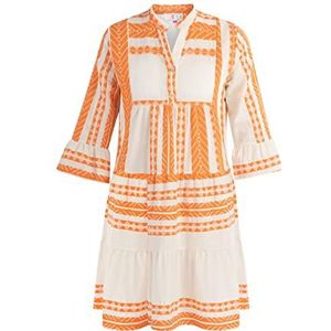 IZIA Zomerjurk voor dames 19325647-IZ01, oranje, S, zomerjurk, S
