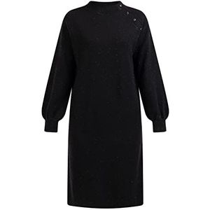 DreiMaster Klassik Gebreide damesjurk 39725047-DR03, zwart, XL/XXL, gebreide jurk, XL/XXL