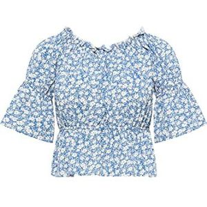 SWIRLY Damesblouse, blauw, XS