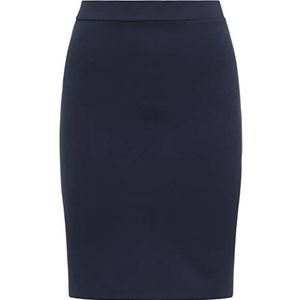 Tweek kokerrok dames, marineblauw, M