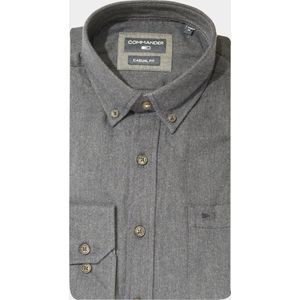 Commander - Casual Hemd - Blauw - 100% Katoen