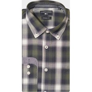 Commander - 214008188/607 - Casual Hemd - Blauw - 100% Katoen