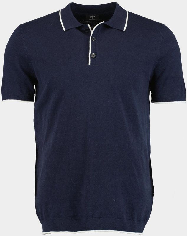 Commander - 213013090/607 - Polo - Blauw - Korte Mouw