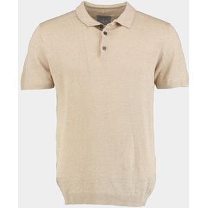 Commander - Polo - Beige - 100% Linnen