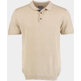 Commander - Polo - Korte Mouw - Beige - 100% Katoen