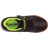 Lotto - Zaalschoenen - Lime/black - Met een Voor Kindervoeten Geschikte Pasvorm