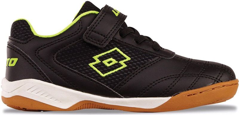 Lotto - Zaalschoenen - Lime/black - Met een Voor Kindervoeten Geschikte Pasvorm