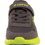 Veters - Grijs/Lime - Textiel - Kindvriendelijke Pasvorm - Vetersluiting - Klittenbandsluiting