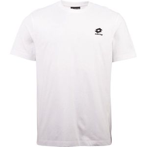 Lotto - T-shirt - Bright White - Met Stijlvol Logoborduursel