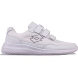 Sneakers - Wit-Licht Grijs - Licht & Comfortabel - Klittenbandsluiting