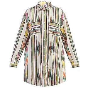 nascita Hemdblousejurk voor dames, Meerkleurig Inkamspatroon, XS