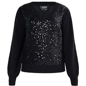 TUXE Gebreide damestrui, zwart, M/L