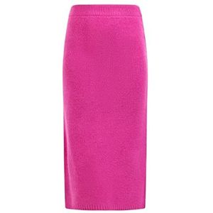 EYOTA Jupe en tricot pour femme, Rose, M-L