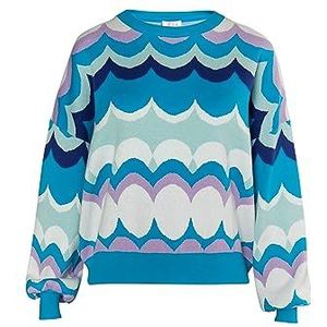 ZITHA Sweater voor dames, Meerkleurig blauw