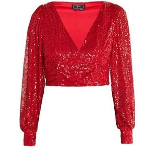 carato Longsleeveshirt voor dames, rood, L