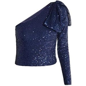 ZITHA Dames bovenstuk met één arm, marineblauw, M