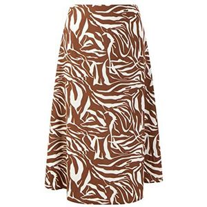 dedica dames midirok, bruin/wit., M