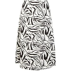 caneva Midirok voor dames, Wit/Zwart