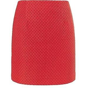 Sookie Bouclé minirok voor dames, rood, XL